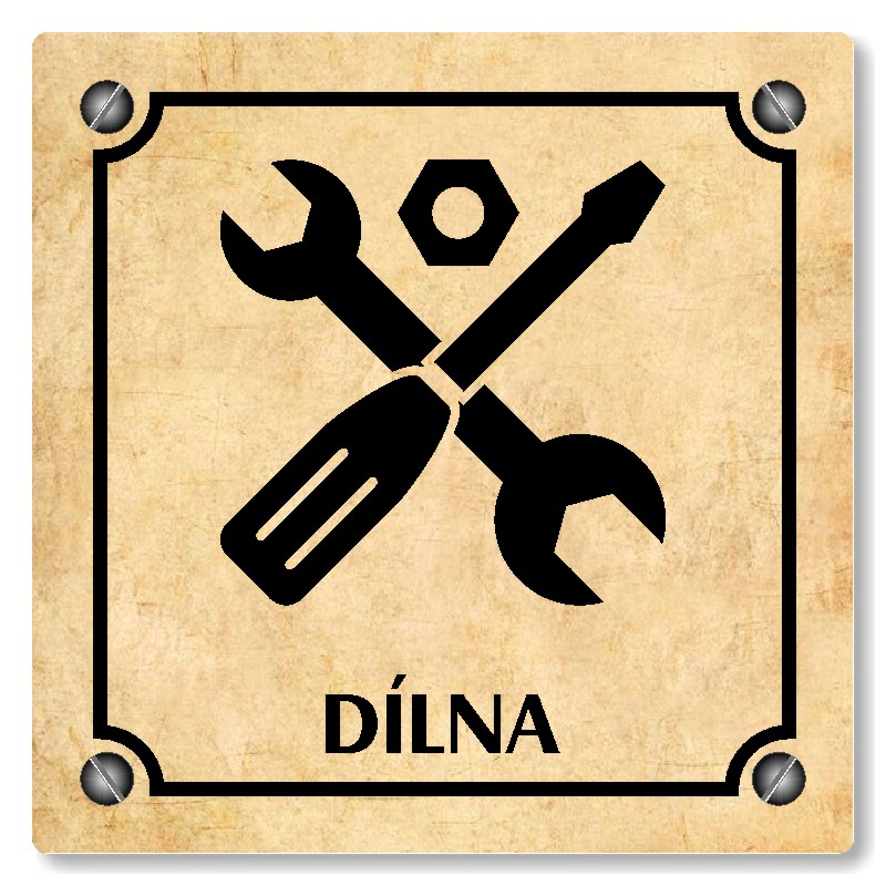 Dílna, 100x100mm, pergamen, Kansas